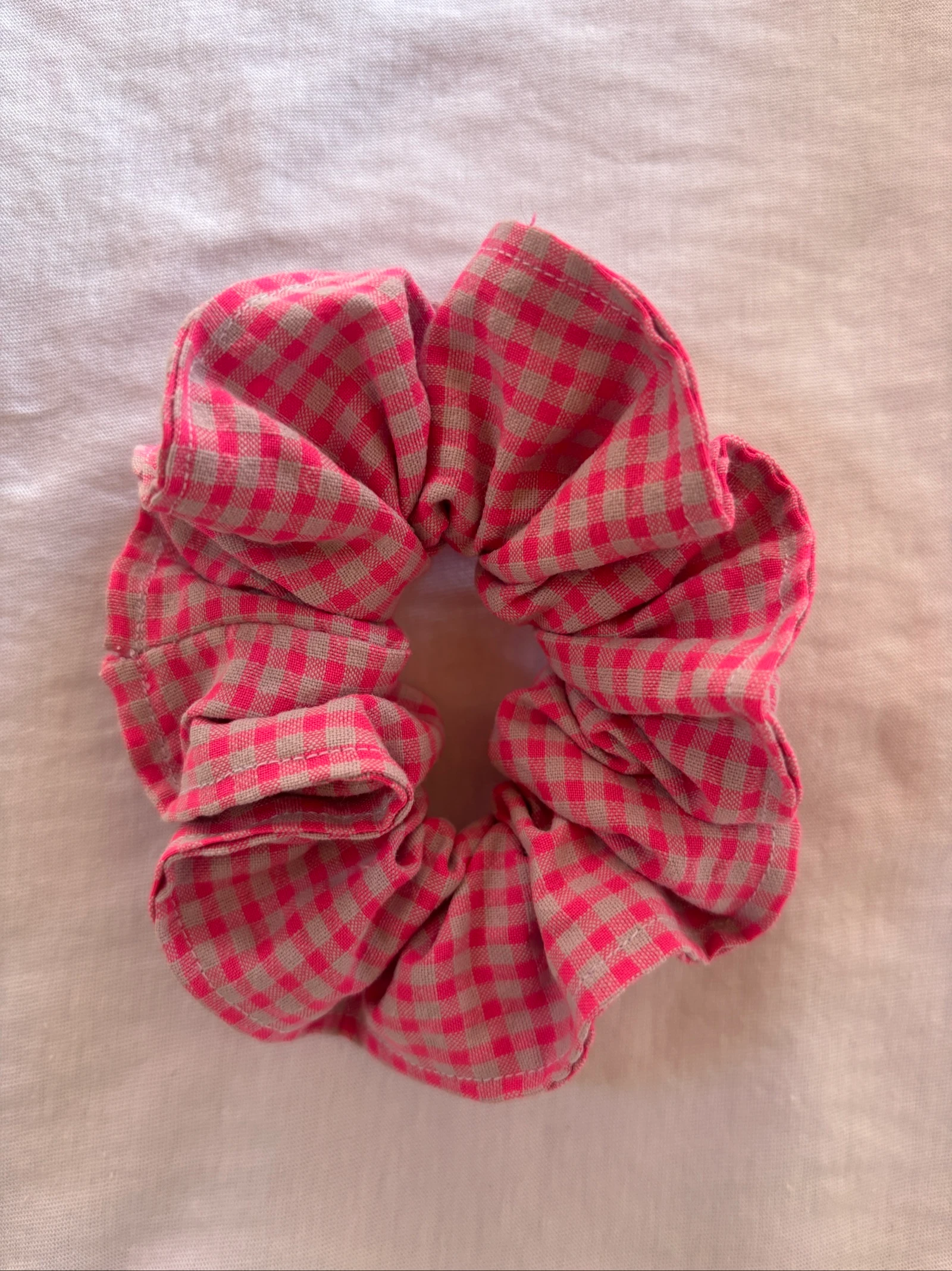 Lot de 3 chouchous/élastiques vichy fluo – photo 4